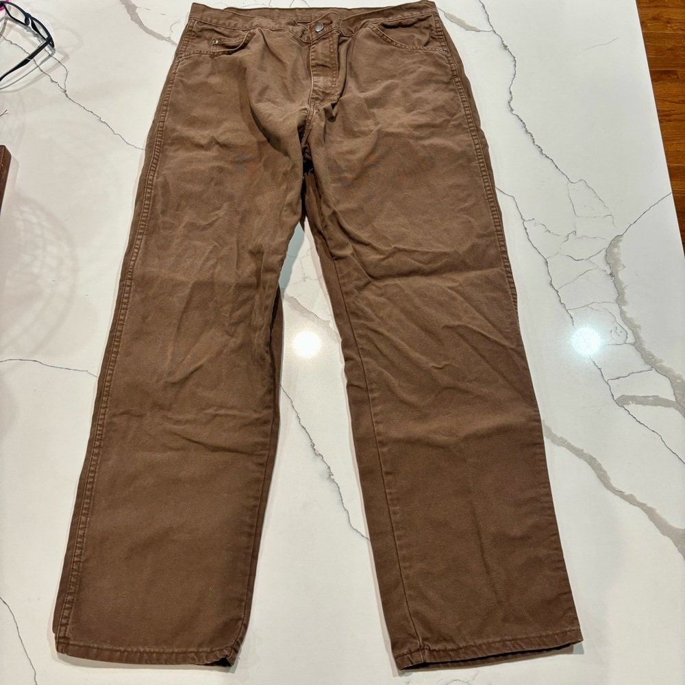 Genuine Dickies mens work pants size 38/32 brown